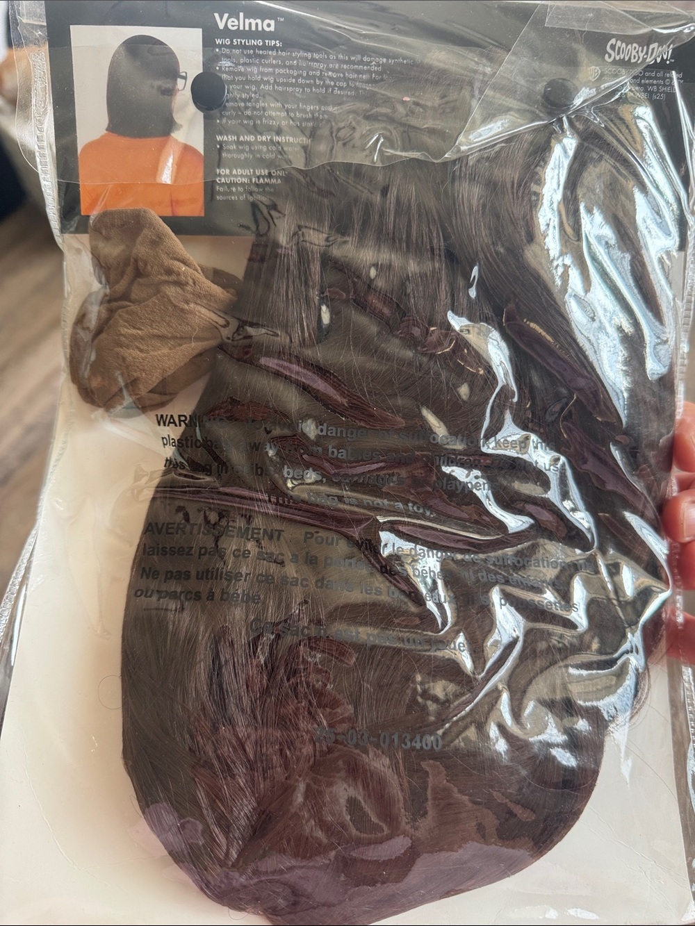 Spirit Velma Costume - Orange Top & Brown Skirt - Picture 5 of 8